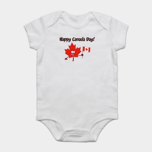 happy canada day Baby Bodysuit